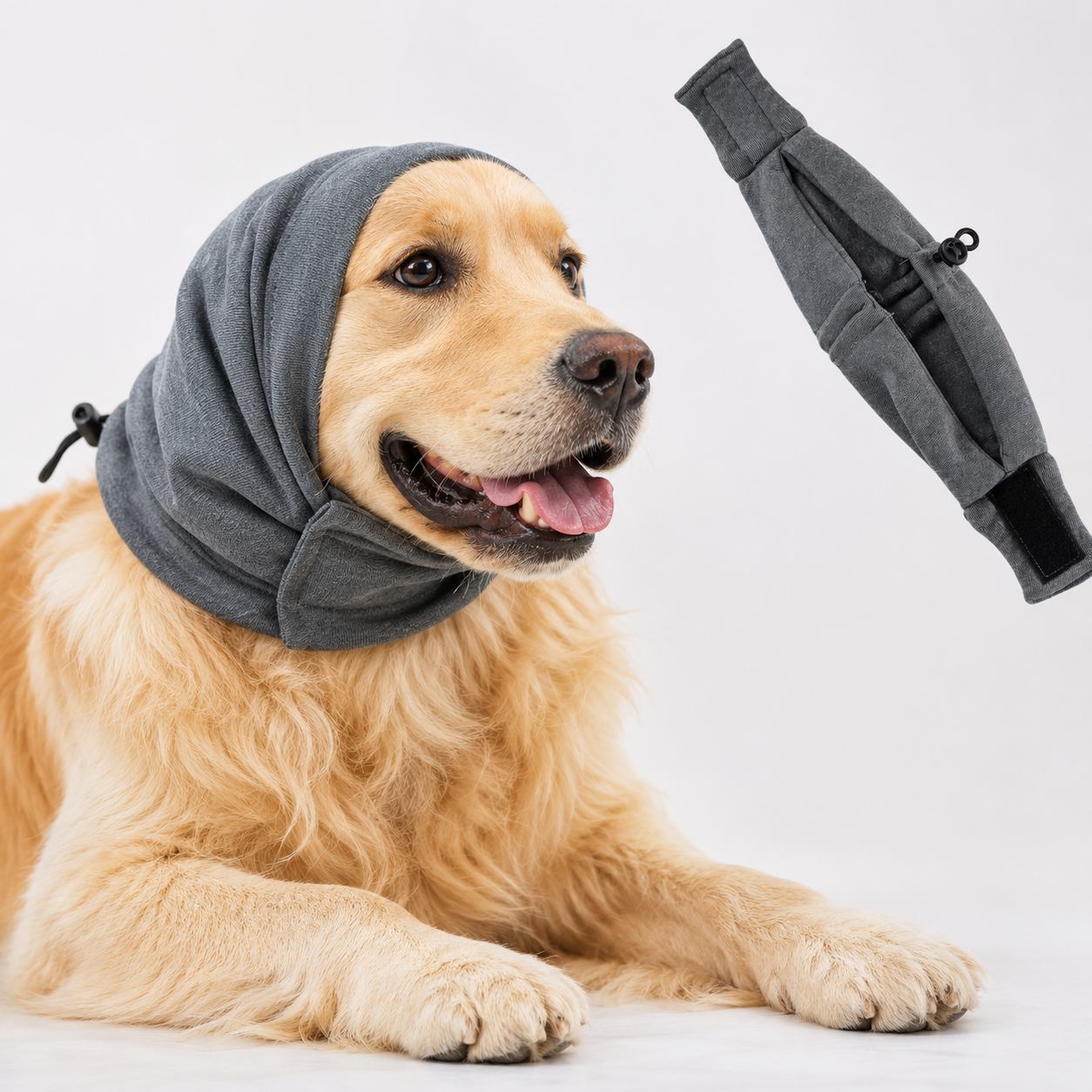 Dog Calming Hoodie - Anxiety Relief Ear Wrap