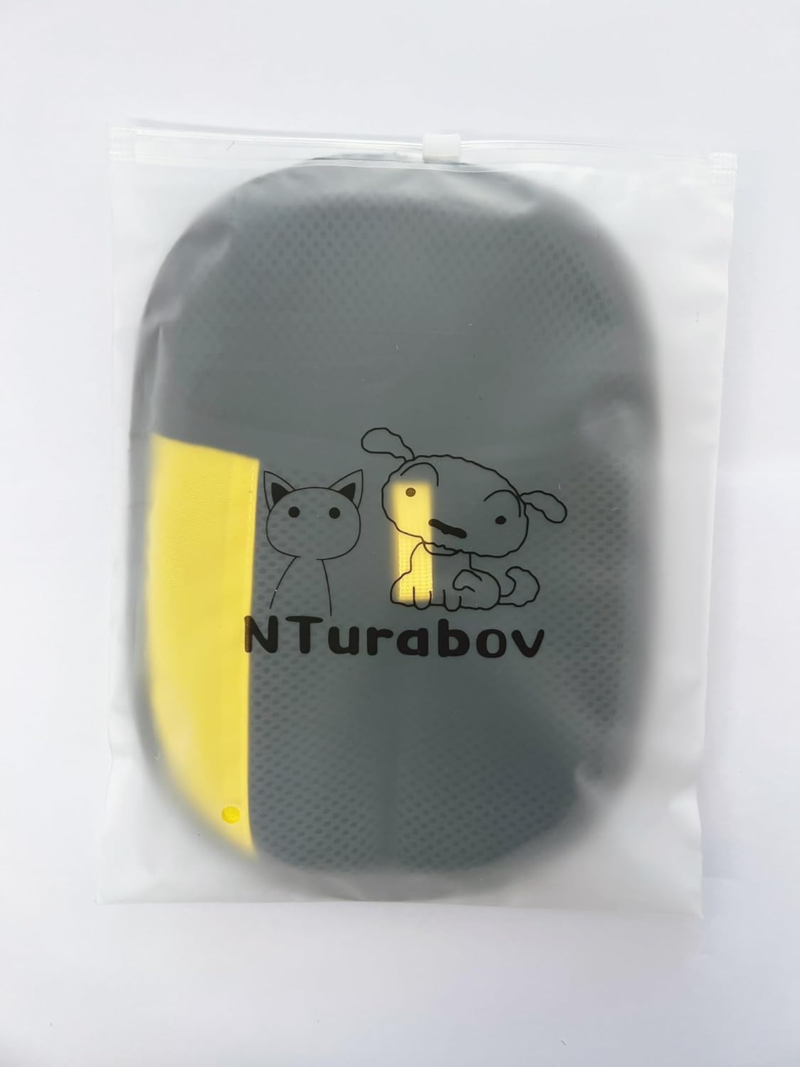 Electrostatic Pet Hair Removal Glove - Black & Yellow