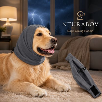Dog Calming Hoodie - Anxiety Relief Ear Wrap
